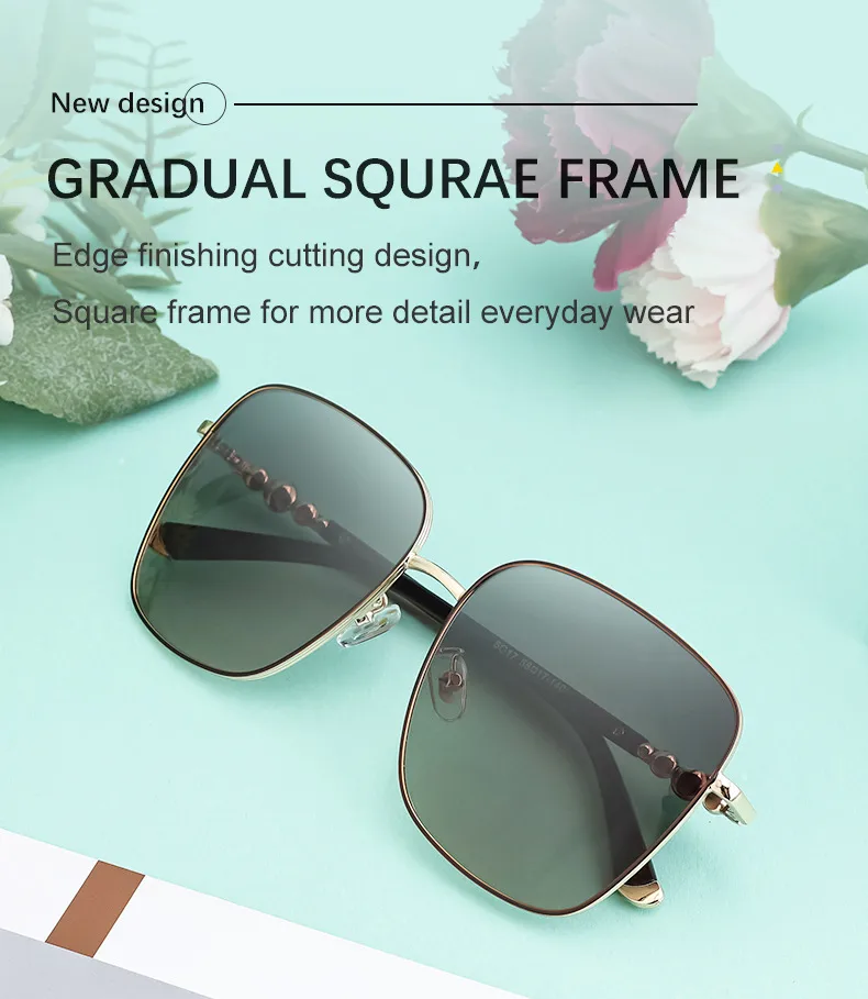 Carré Style Vintage Style Classique Géométrique Pc Plein Cadre Femmes De Lunettes De Soleil display picture 2
