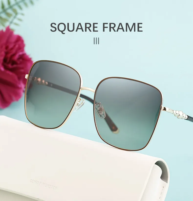 Carré Style Vintage Style Classique Géométrique Pc Plein Cadre Femmes De Lunettes De Soleil display picture 4