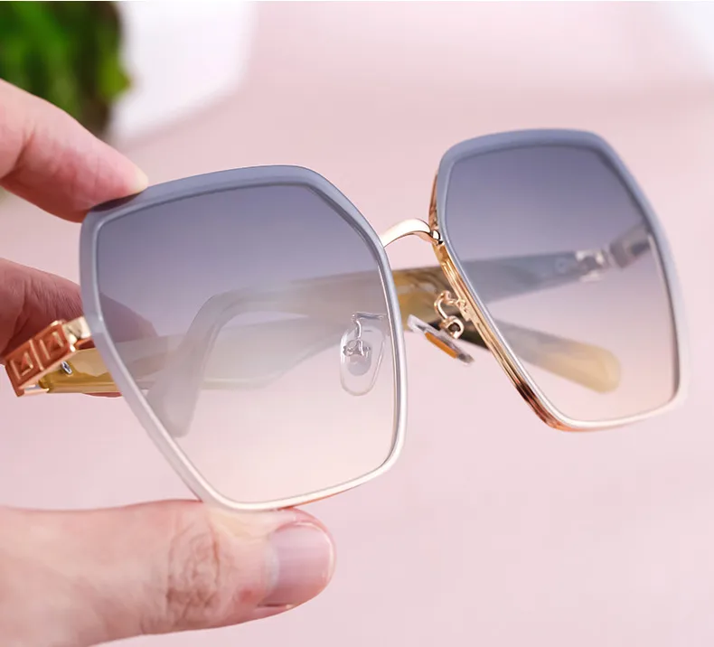 Cuadrado Estilo Vintage Estilo Clásico Geométrico Ordenador Personal Fotograma Completo Gafas De Sol Mujer display picture 8