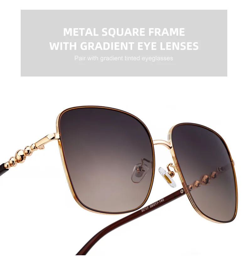 Cuadrado Estilo Vintage Estilo Clásico Geométrico Ordenador Personal Fotograma Completo Gafas De Sol Mujer display picture 6
