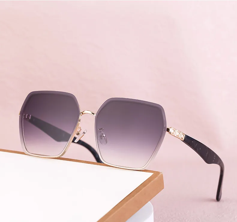 Carré Style Vintage Style Classique Géométrique Pc Plein Cadre Femmes De Lunettes De Soleil display picture 9