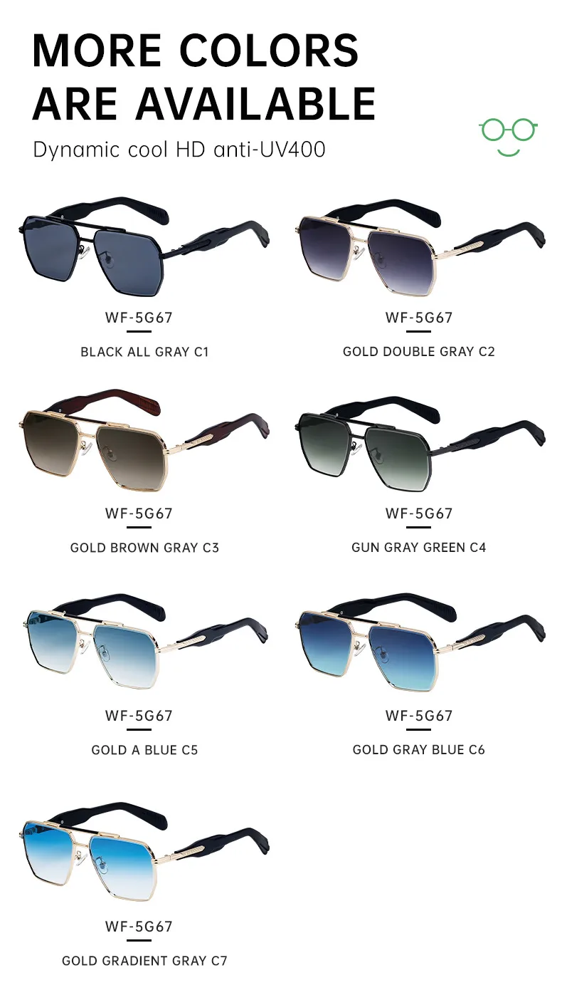 Square Vintage Style Classic Style Geometric Pc Full Frame Men's Sunglasses display picture 9
