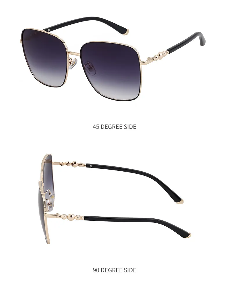 Cuadrado Estilo Vintage Estilo Clásico Geométrico Ordenador Personal Fotograma Completo Gafas De Sol Mujer display picture 13