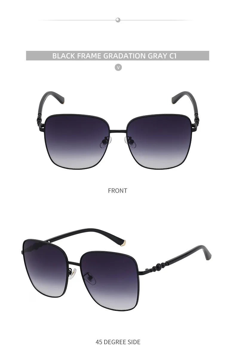 Carré Style Vintage Style Classique Géométrique Pc Plein Cadre Femmes De Lunettes De Soleil display picture 14