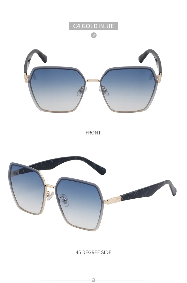 Square Vintage Style Classic Style Geometric Pc Full Frame Women's Sunglasses display picture 18