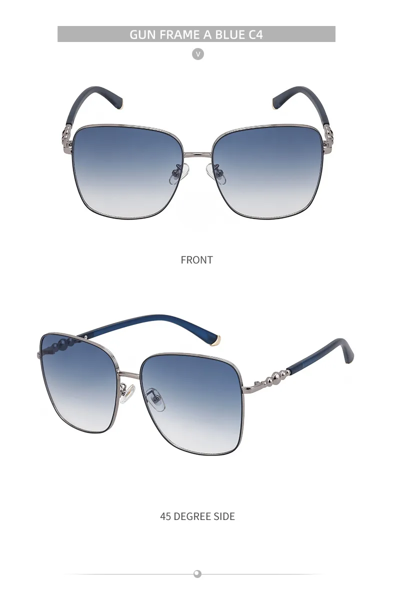 Carré Style Vintage Style Classique Géométrique Pc Plein Cadre Femmes De Lunettes De Soleil display picture 16