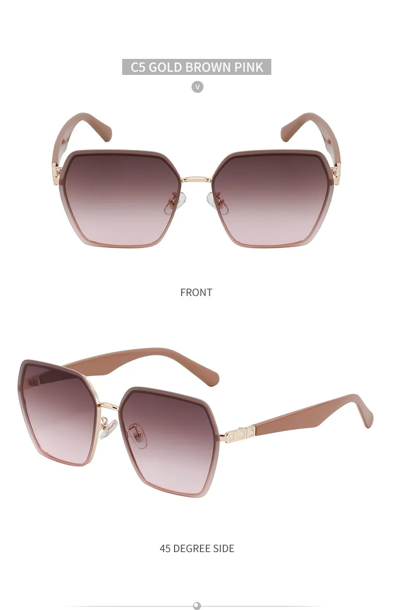 Carré Style Vintage Style Classique Géométrique Pc Plein Cadre Femmes De Lunettes De Soleil display picture 20
