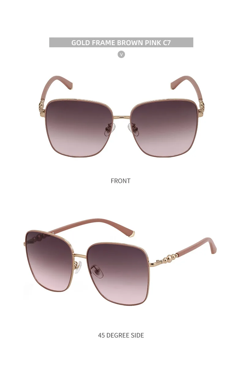 Carré Style Vintage Style Classique Géométrique Pc Plein Cadre Femmes De Lunettes De Soleil display picture 19