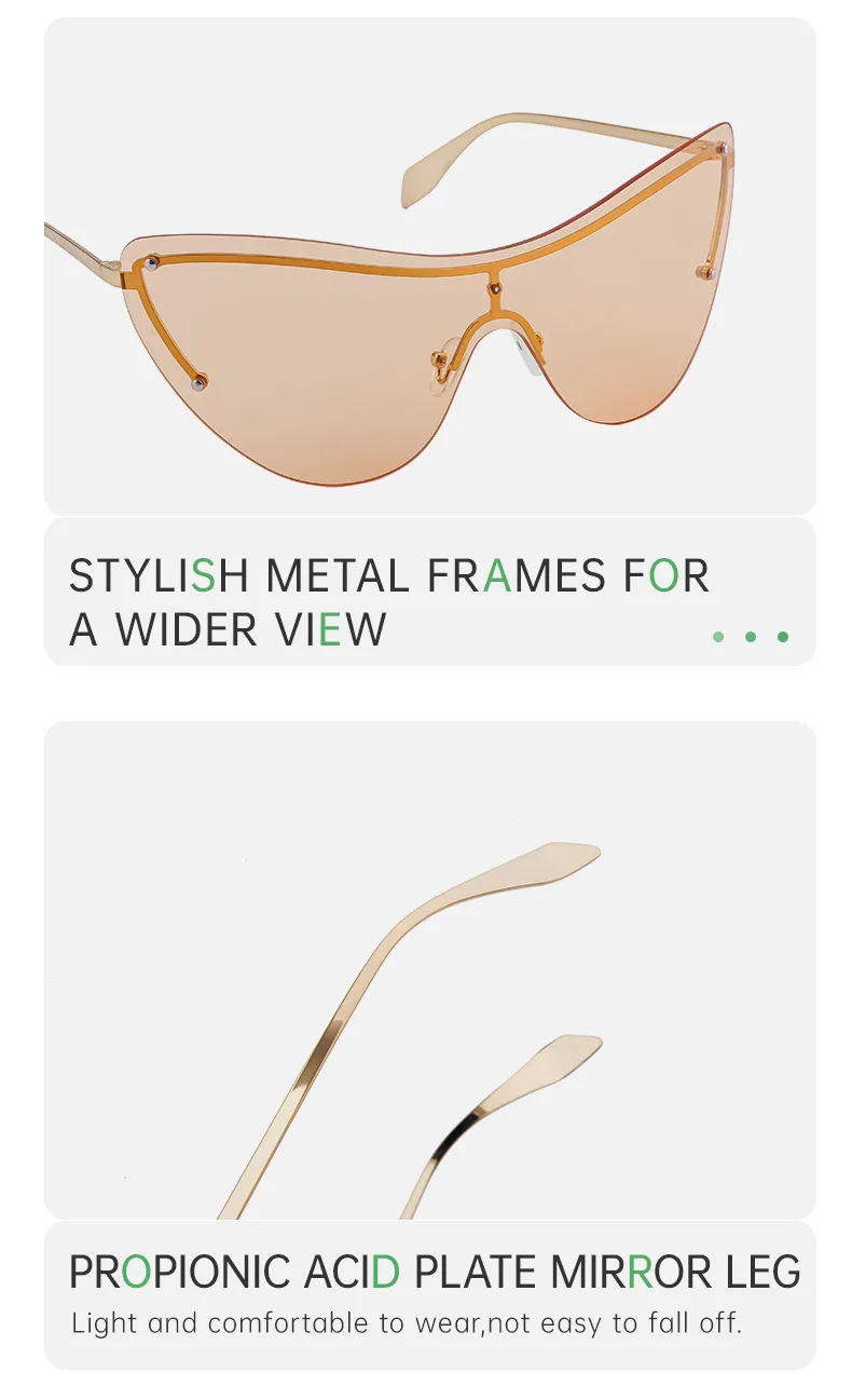 Cuadrado Vacaciones Color Sólido Ordenador Personal Sin Marco Gafas De Sol Hombre display picture 2