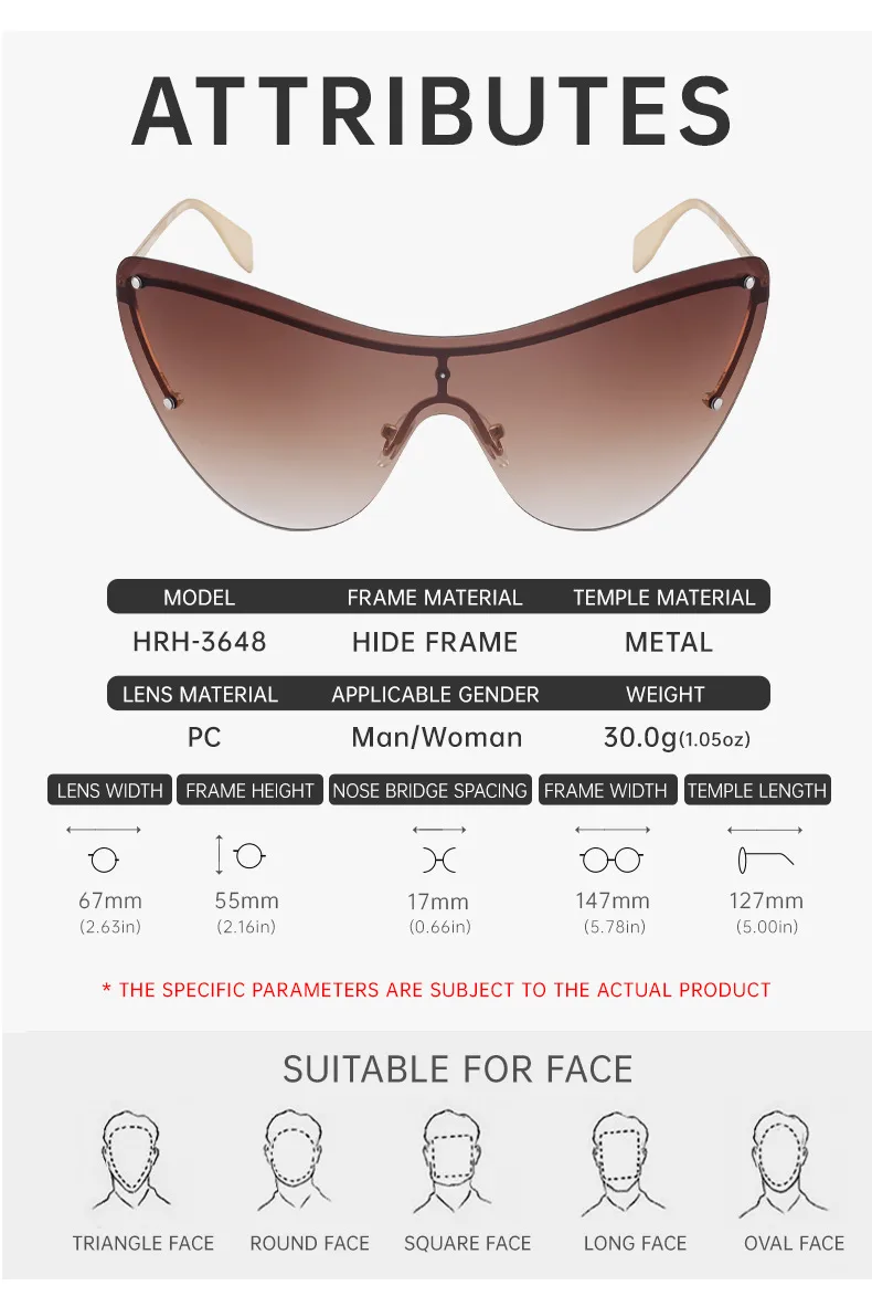 Carré Vacances Couleur Unie Pc Sans Cadre Hommes De Lunettes De Soleil display picture 5