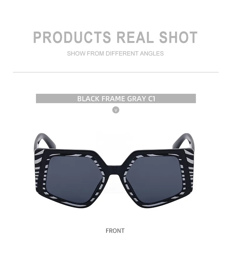 Square Vacation Solid Color Tinted Lenses Full Frame Women's Sunglasses display picture 7
