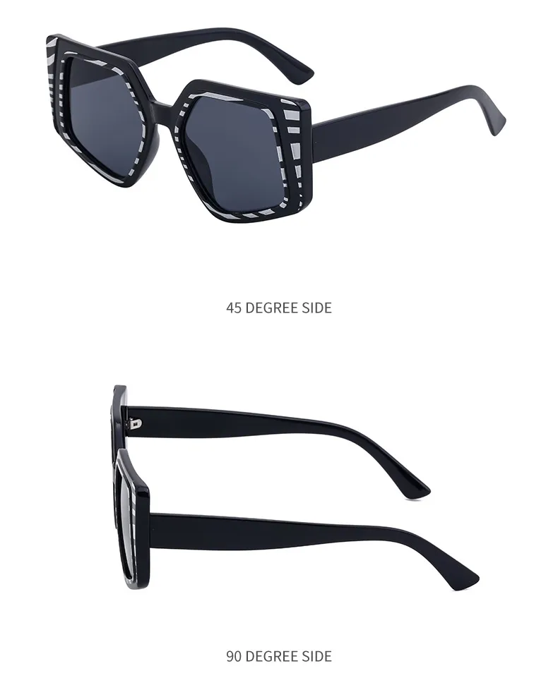 Square Vacation Solid Color Tinted Lenses Full Frame Women's Sunglasses display picture 8
