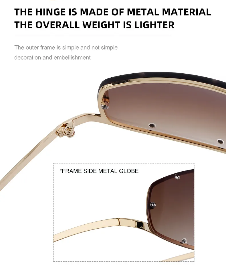 Square Vacation Solid Color Tinted Lenses Full Frame Men's Sunglasses display picture 9