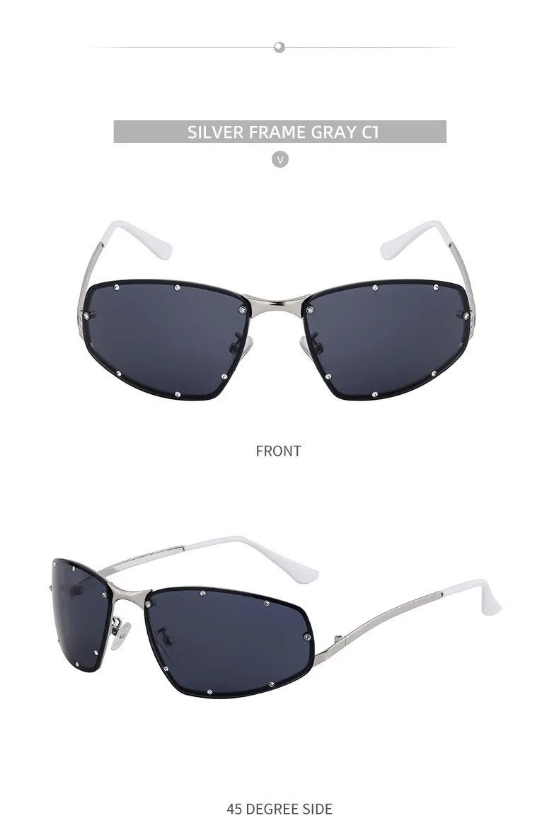 Square Vacation Solid Color Tinted Lenses Full Frame Men's Sunglasses display picture 14