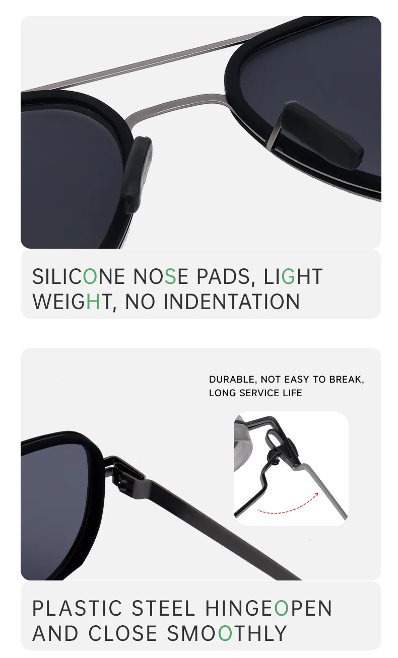 Lunettes De Crapaud Rétro Style Classique Géométrique Tac Plein Cadre Hommes De Lunettes De Soleil display picture 9