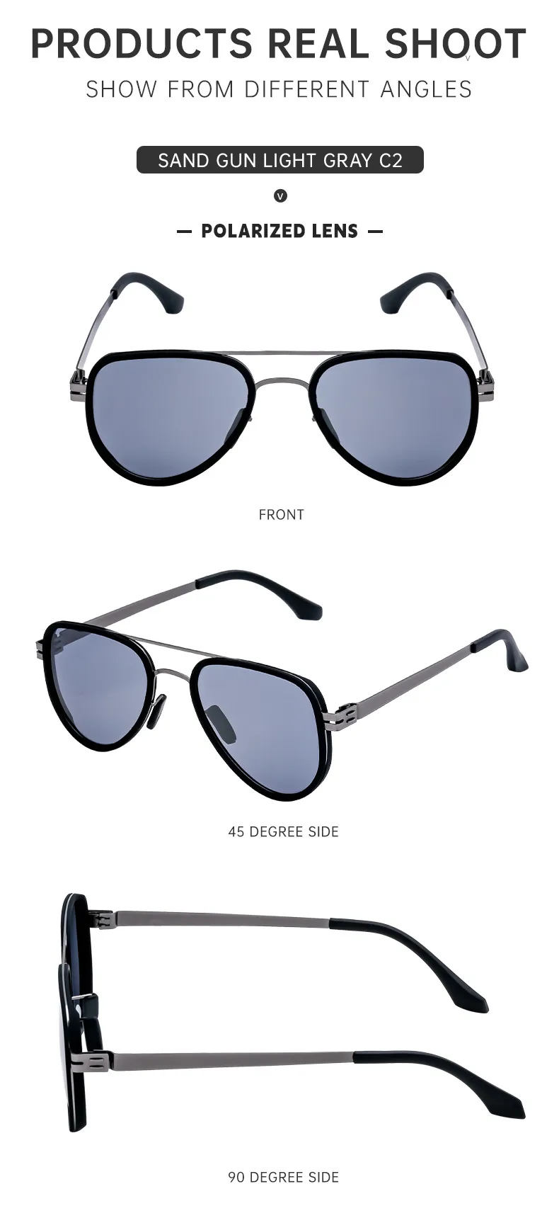 Gafas De Sapo Retro Estilo Clásico Geométrico Tac Fotograma Completo Gafas De Sol Hombre display picture 12