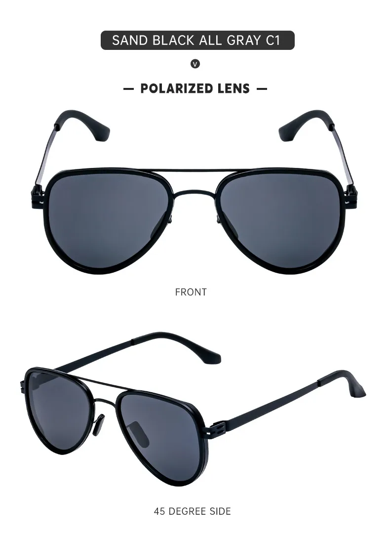 Gafas De Sapo Retro Estilo Clásico Geométrico Tac Fotograma Completo Gafas De Sol Hombre display picture 13