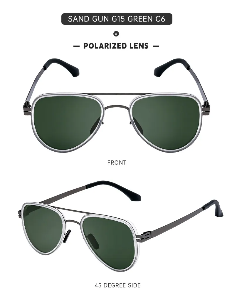 Gafas De Sapo Retro Estilo Clásico Geométrico Tac Fotograma Completo Gafas De Sol Hombre display picture 17