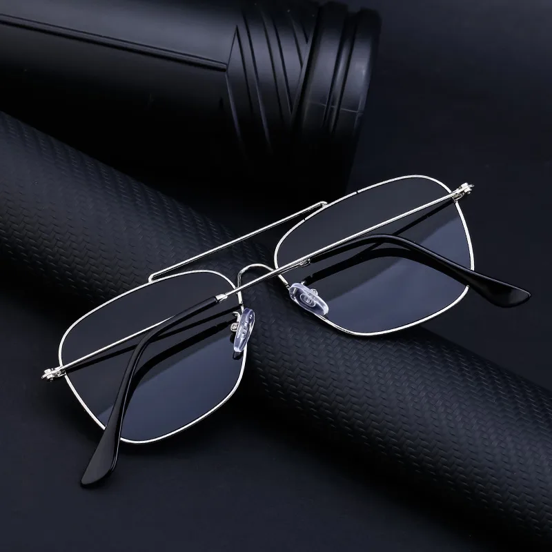 Square Elegant Business Basic Solid Color Pc Full Frame Men's Sunglasses display picture 3