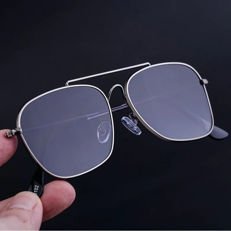 Square Elegant Business Basic Solid Color Pc Full Frame Men's Sunglasses display picture 6