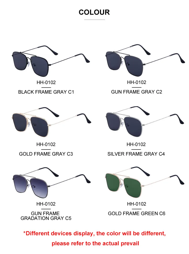 Square Elegant Business Basic Solid Color Pc Full Frame Men's Sunglasses display picture 13
