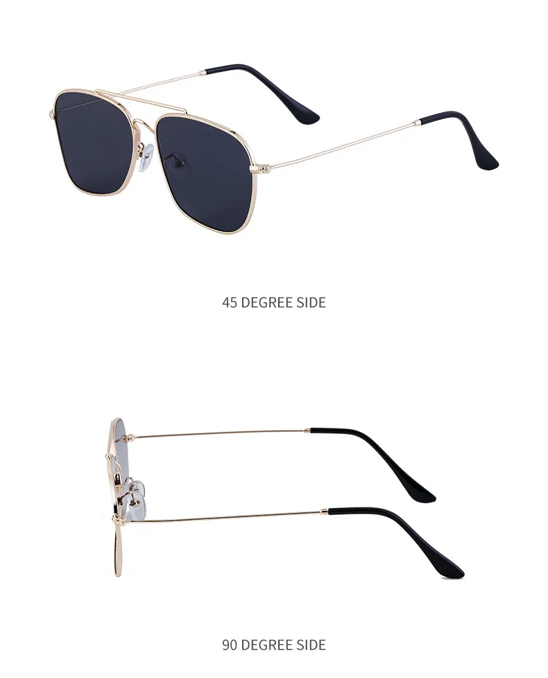 Square Elegant Business Basic Solid Color Pc Full Frame Men's Sunglasses display picture 16