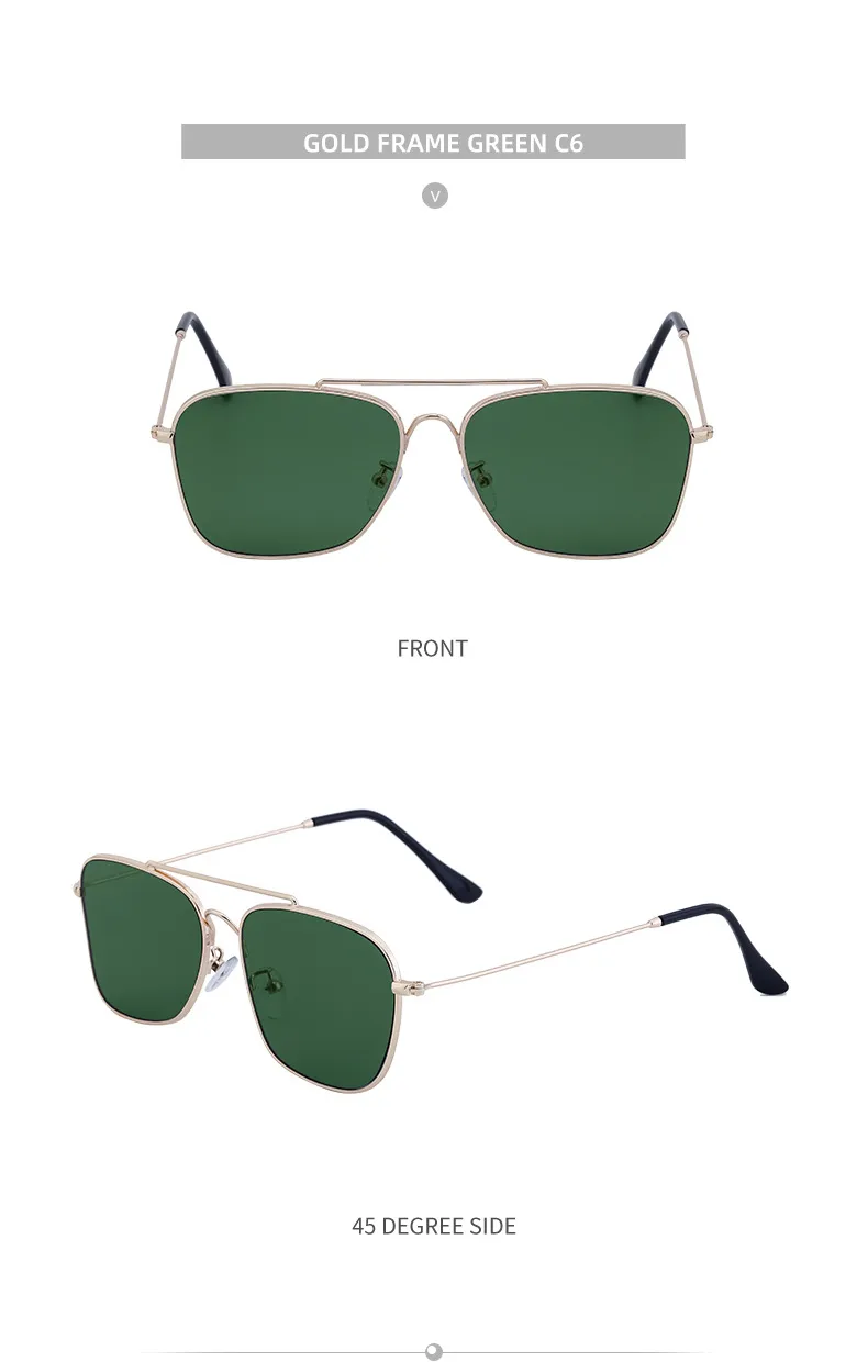 Square Elegant Business Basic Solid Color Pc Full Frame Men's Sunglasses display picture 21