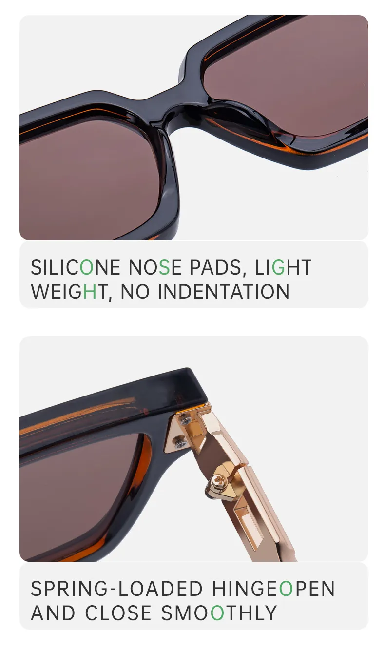 Square Elegant Simple Style Solid Color Pc Full Frame Women's Sunglasses display picture 11