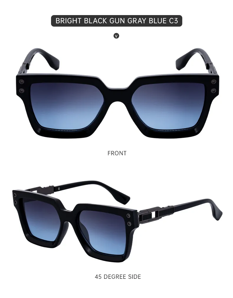 Carré Élégant Style Simple Couleur Unie Pc Plein Cadre Femmes De Lunettes De Soleil display picture 16