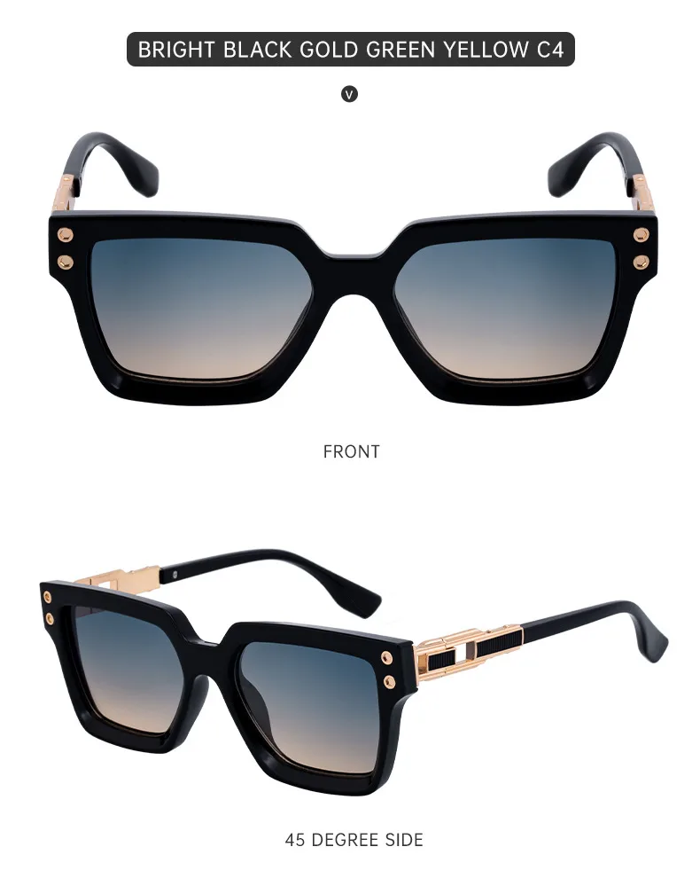 Square Elegant Simple Style Solid Color Pc Full Frame Women's Sunglasses display picture 17