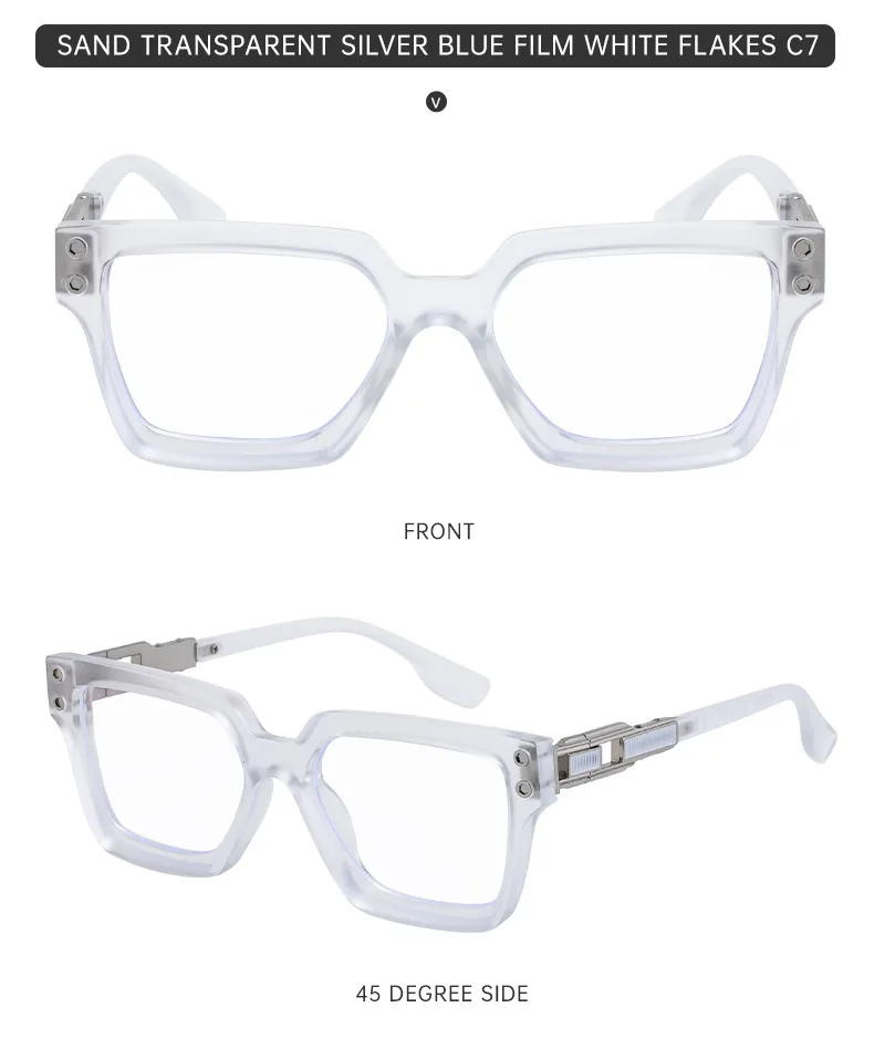 Cuadrado Elegante Estilo Simple Color Sólido Ordenador Personal Fotograma Completo Gafas De Sol Mujer display picture 20