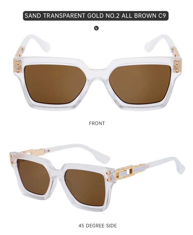 Square Elegant Simple Style Solid Color Pc Full Frame Women's Sunglasses display picture 22