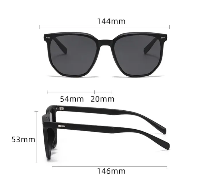 Square Simple Style Streetwear Solid Color Tac Full Frame Women's Sunglasses display picture 6