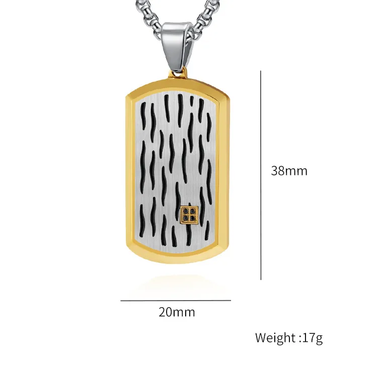 Geometric Vintage Style 304 Stainless Steel Pendant Necklace Wholesale display picture 1