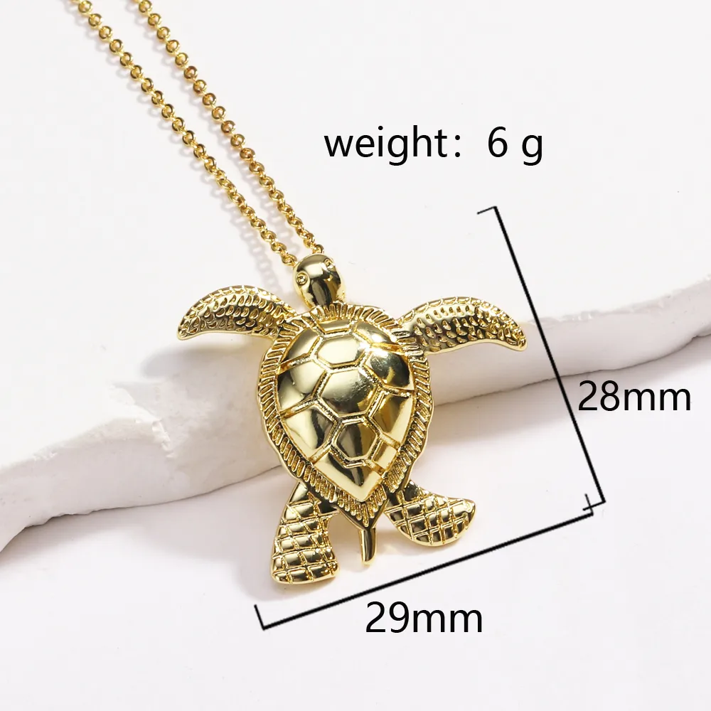 Tortue Femme Style Simple Style Classique Diamant Le Cuivre Pendentif Incruster Fermeture À Boucle De Type Homard display picture 3