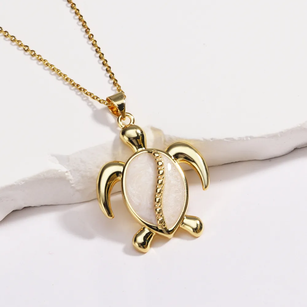 Tortoise Lady Simple Style Classic Style Diamond Copper Pendant Necklace Inlay Lobster Trigger Clasp Closure display picture 17