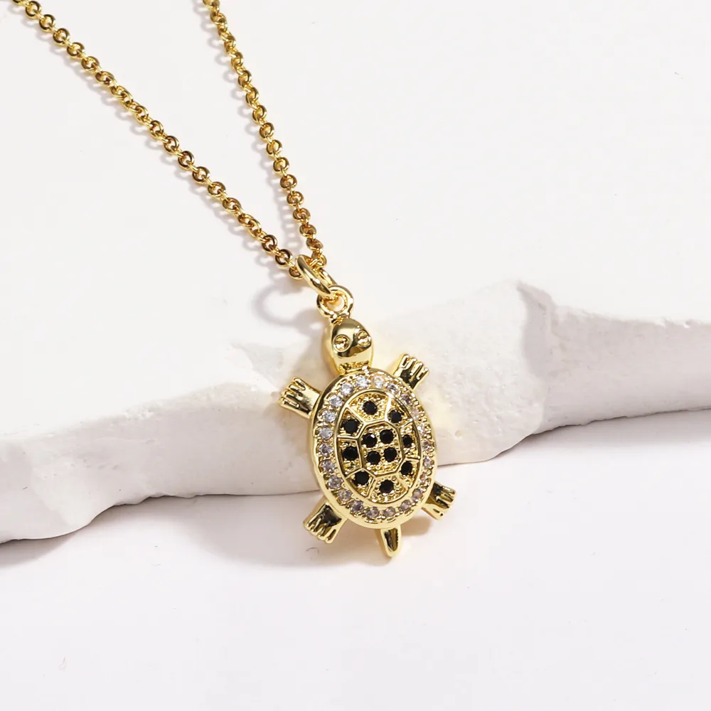 Tortue Femme Style Simple Style Classique Diamant Le Cuivre Pendentif Incruster Fermeture À Boucle De Type Homard display picture 19