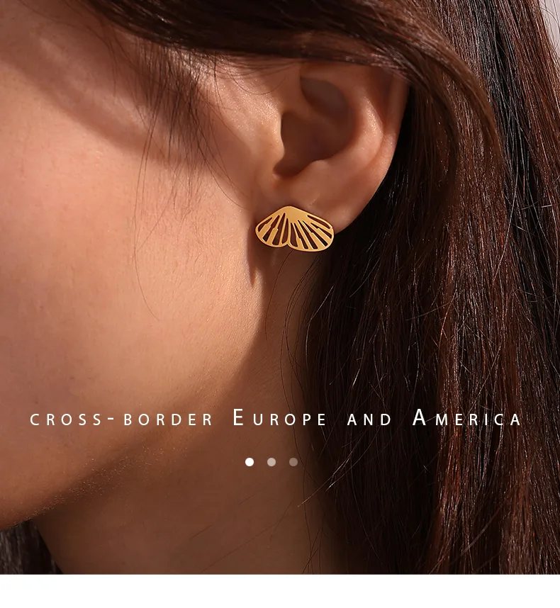 1 Pair Butterfly Glam Hip-Hop Luxurious 304 Stainless Steel Ear Studs display picture 8