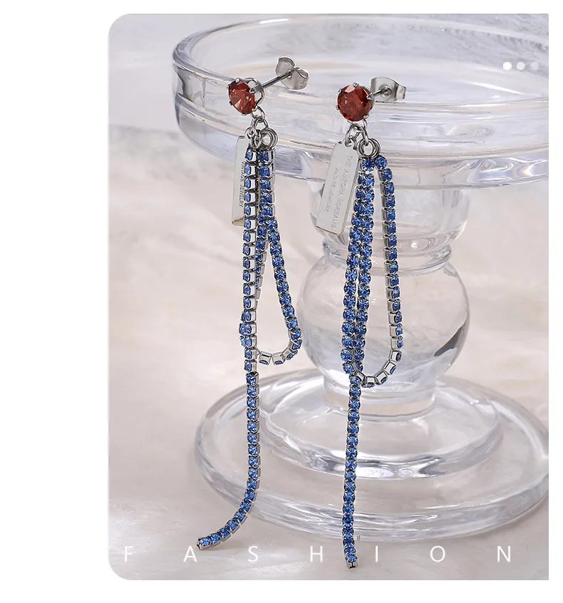 1 Paire Lignes Luxueux Style Simple Style Classique Acier Inoxydable 304 Boucles D'Oreilles display picture 10