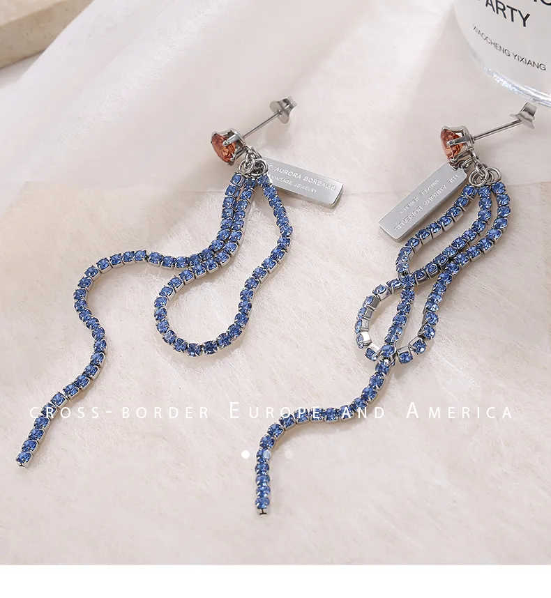 1 Pair Lines Luxurious Simple Style Classic Style 304 Stainless Steel Ear Studs display picture 7