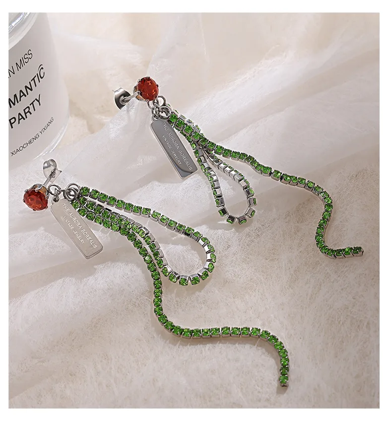 1 Paire Lignes Luxueux Style Simple Style Classique Acier Inoxydable 304 Boucles D'Oreilles display picture 9