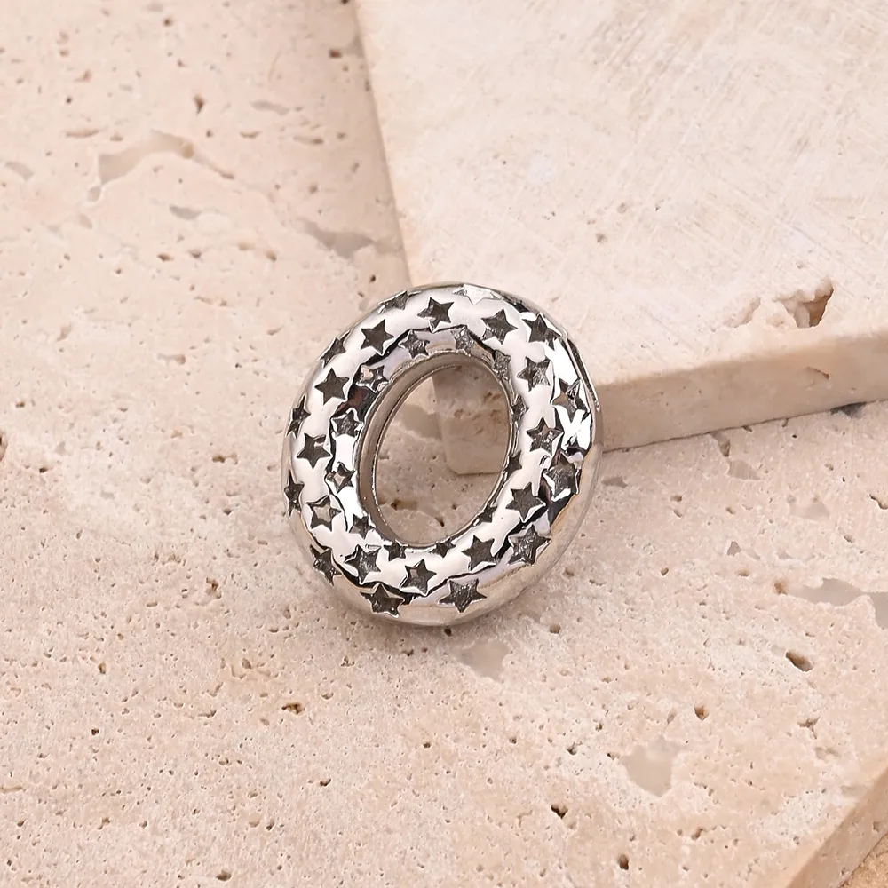 1 Pc/paquete Cobre Blanco Oro Plateado Pulido Letra Colgante display picture 3