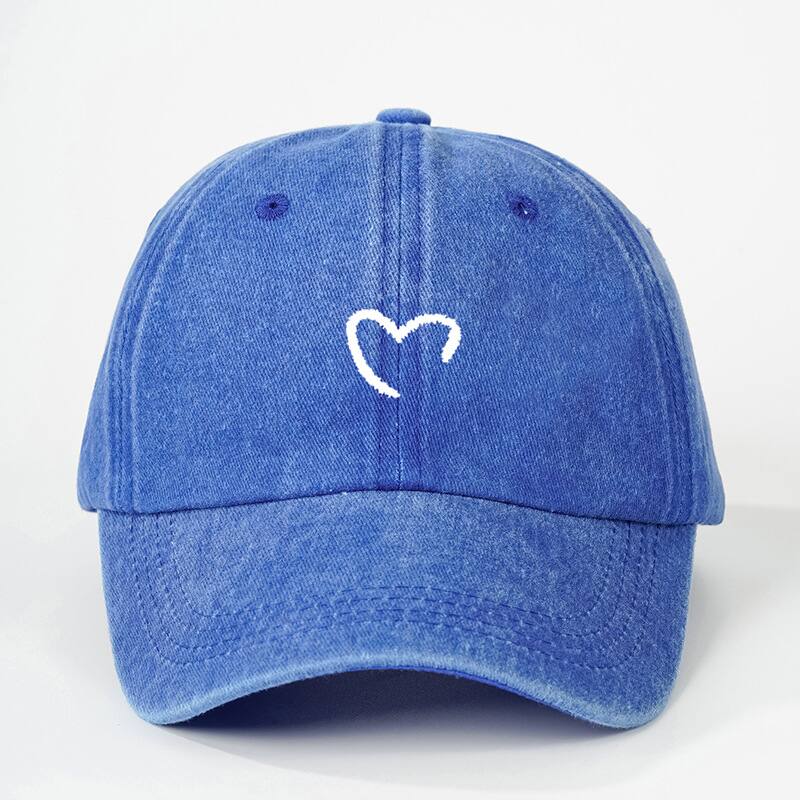 Unisexo Forma De Corazón Aleros Curvos Bordado Casual Estilo Simple Ropa De Calle Gorra De Beisbol display picture 7
