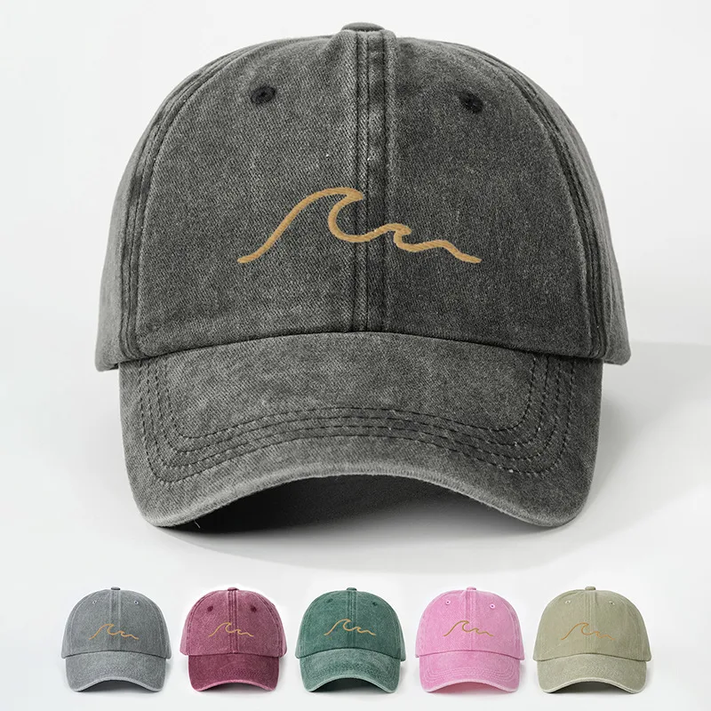 Unisex Solid Color Curved Eaves Embroidery Casual Simple Style Streetwear Baseball Cap display picture 1