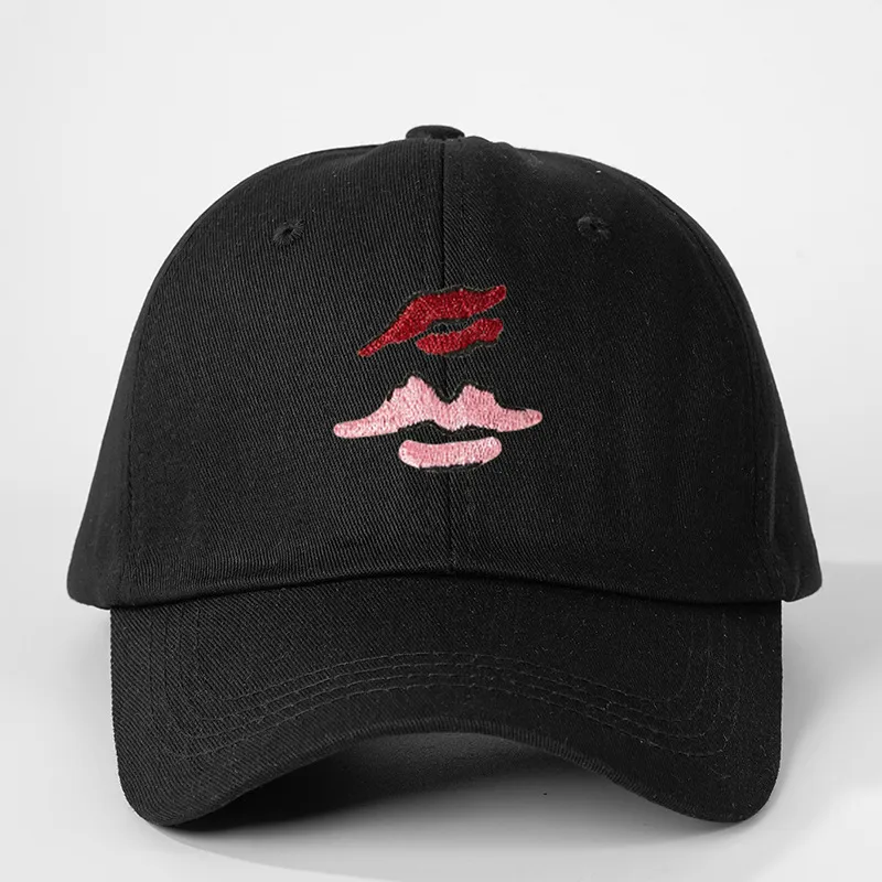 Unisex Lips Curved Eaves Casual Simple Style Streetwear Baseball Cap display picture 5
