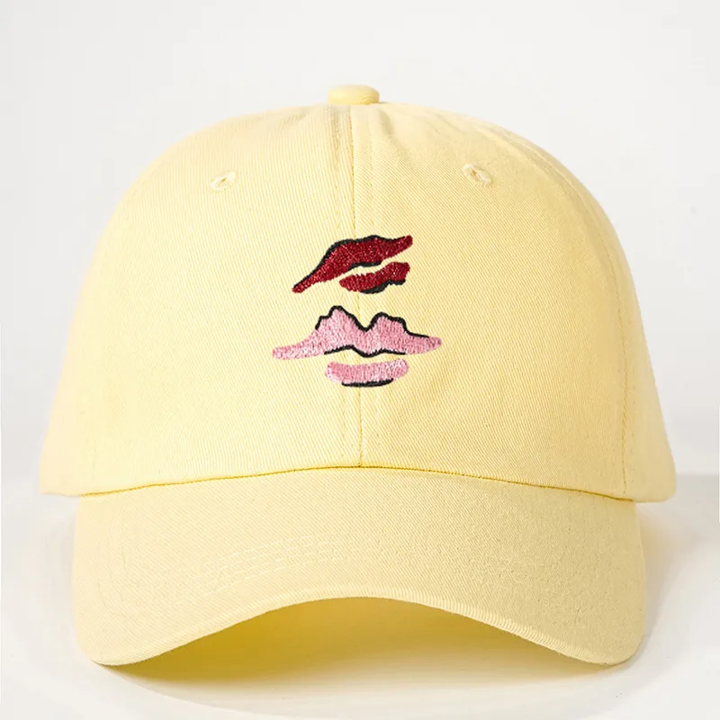 Unisex Lips Curved Eaves Casual Simple Style Streetwear Baseball Cap display picture 6