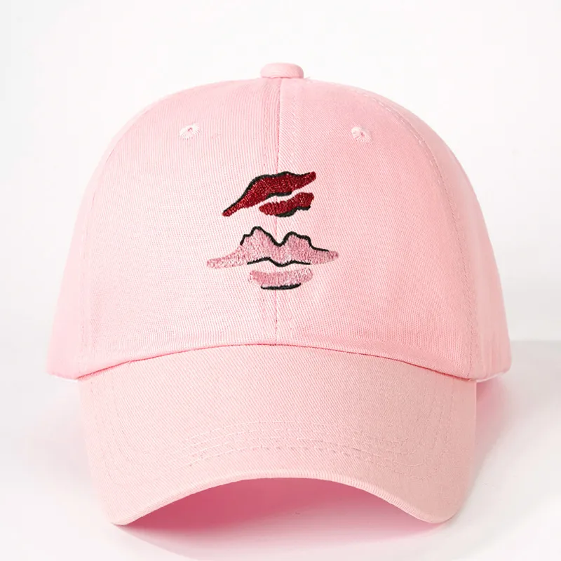 Unisex Lips Curved Eaves Casual Simple Style Streetwear Baseball Cap display picture 3
