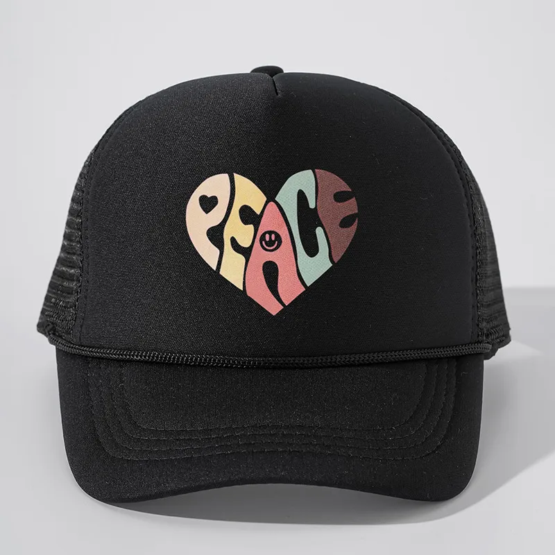 Unisexo Forma De Corazón Aleros Curvos Bordado Casual Estilo Simple Ropa De Calle Gorra De Beisbol display picture 4