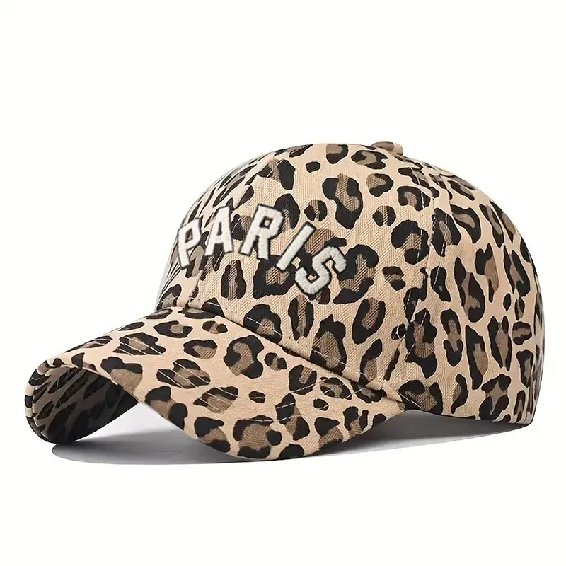 Unisex Leopard Curved Eaves Embroidery Casual Simple Style Streetwear Baseball Cap display picture 4