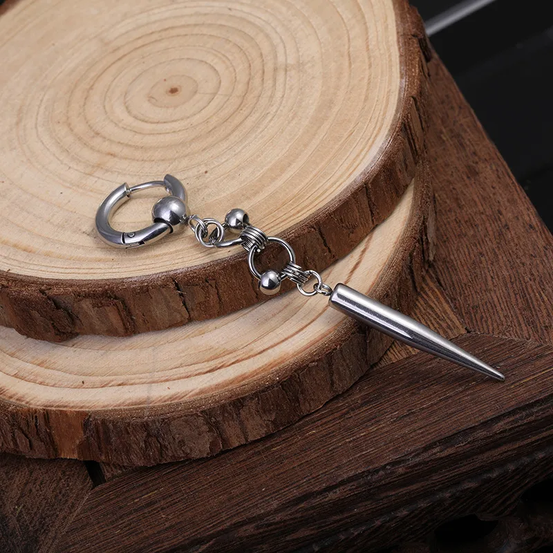 1 Piece Solid Color Retro Modern Style 304 Stainless Steel Pig Plating Drop Earrings display picture 3